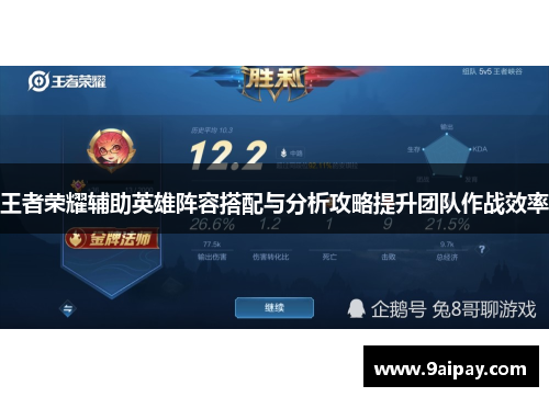 王者荣耀辅助英雄阵容搭配与分析攻略提升团队作战效率